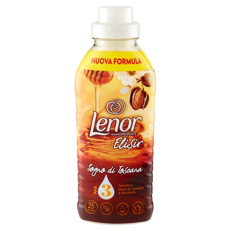 Lenor Elisir Ammorbidente Lavatrice Concentrato, Sogno Di Toscana, 25 Lavaggi 525 ml